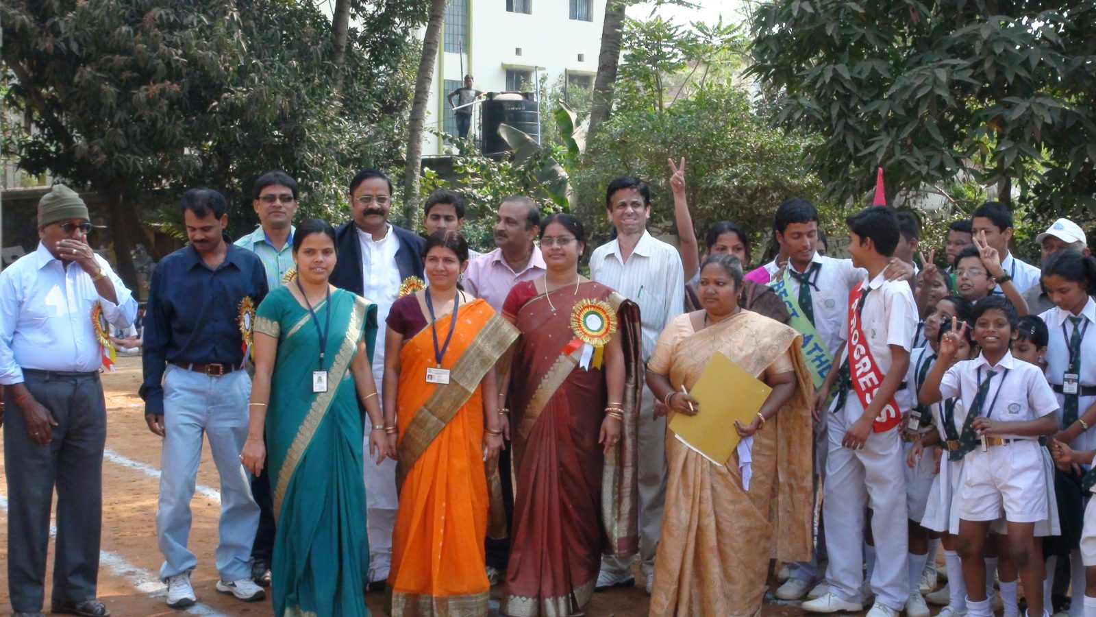 Sharmaji with staff & students of CCIE Public School, BBSR on 30.01.2013