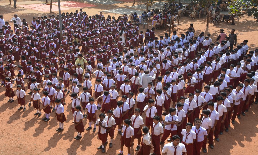 Students participate in IMCT's cluster level sports at BBSR on Nov 17, 2016